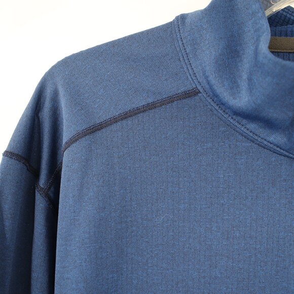 Patagonia Shirt Men's 2XL Capilene Baselayer Midweight Zip Neck Long Sleeve Blue - Picture 2 of 13